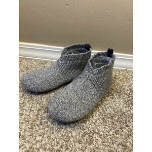 Bombas Gripper Slipper House Shoe Socks Medium Gray Comfort M